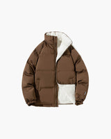 Jasmin | Damen Winter Puffer Outerwear Jacke in Braun