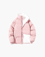 Jasmin | Damen Winter Puffer Outerwear Jacke in Rosa
