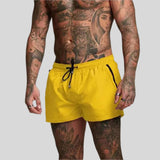 Soren | Herren Badeshorts mit Kordelzug in Hellgelb