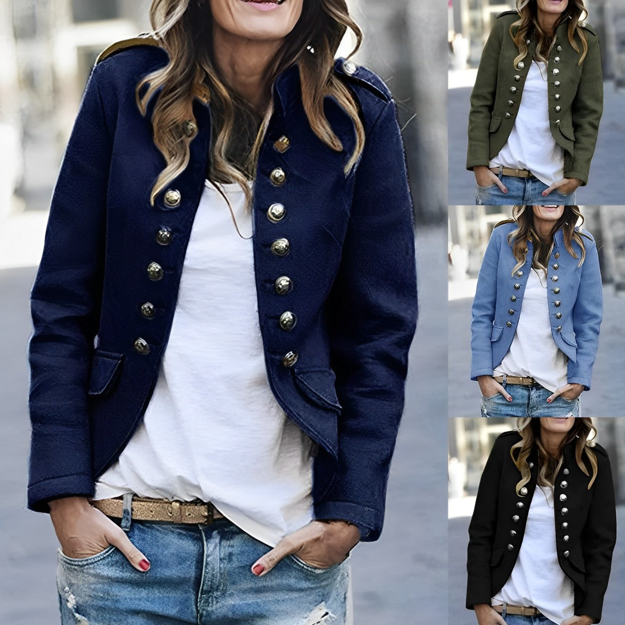 Josephine - Taillierter Blazer mit Stehkragen