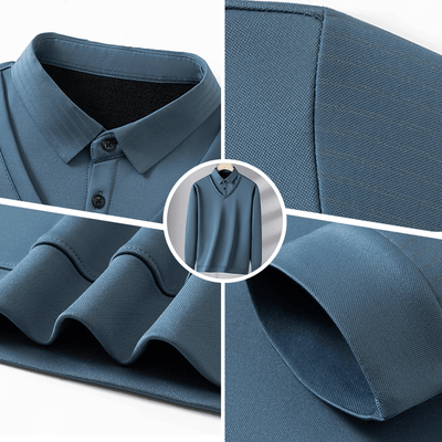 GREGOR - PULLOVER MIT HEMDKRAGEN