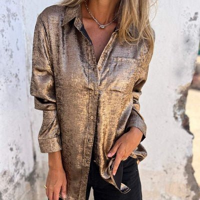 Rosalie | Elegante Bluse mit umgeschlagenem Kragen