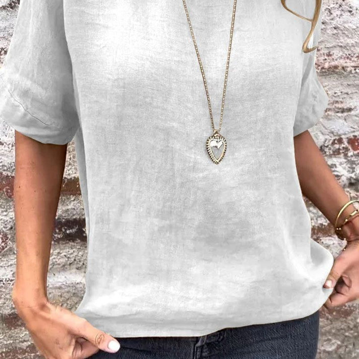 CLARISSA - LOCKERE LEINENBLUSE