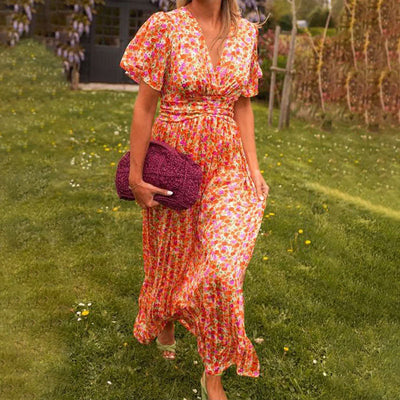 Charlotte | Klassisches Kleid mit V-Ausschnitt