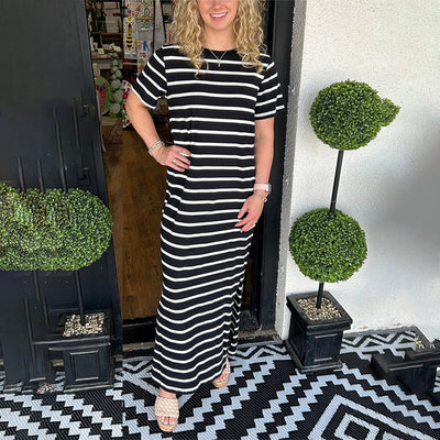 MariaCavalli Gestreepte Maxi Jurk