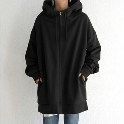 Hilena - Damen Herbst/Winter Zip-Up Hoodie