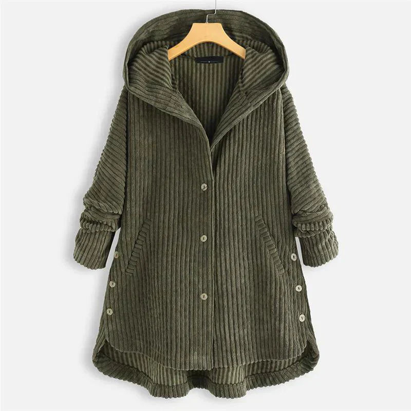WINNIFREDA - CORDJACKE MIT KAPUZE