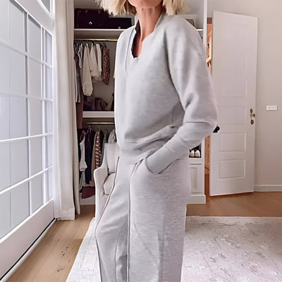 CHANTAL - SWEATSHIRT-SET MIT WEITER HOSE