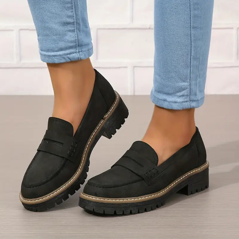 Bequeme, klobige Slipper für Damen