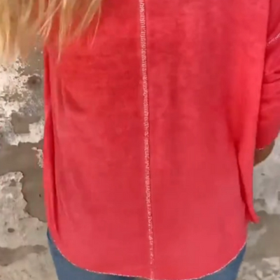 Pamela® | Lässiges und modisches Langarm-Top mit Rundhalsausschnitt für Damen