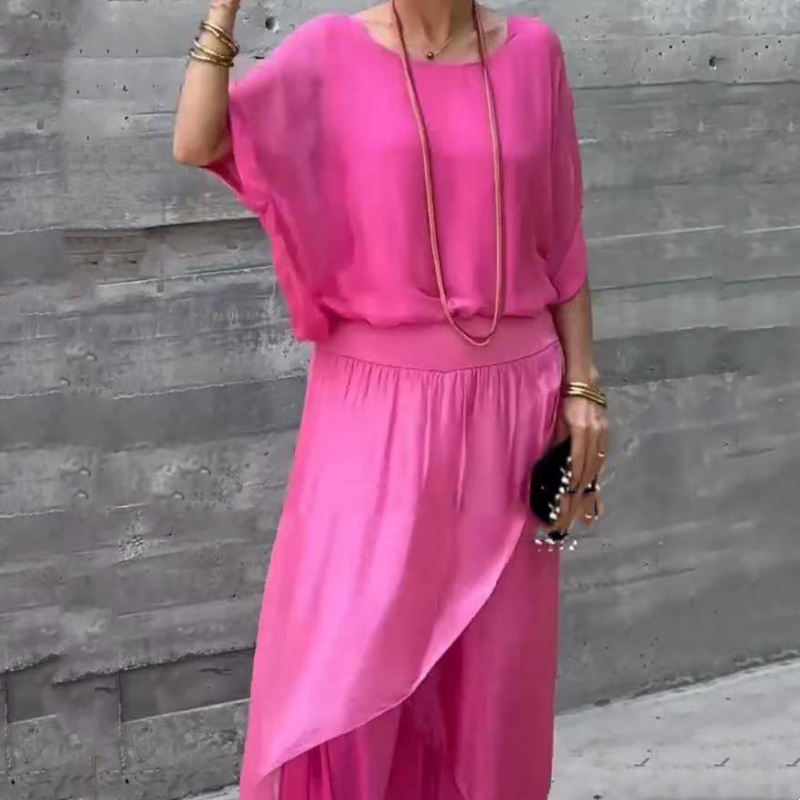 NADIRA - ASYMMETRISCHES BLUSE- UND HOSENSET