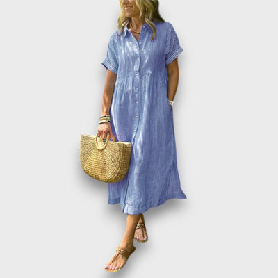 Marnea – Streifenkleid mit luftiger Eleganz