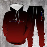 Max | Herren Sport-Set – Koordiniertes Herren Sportoutfit in Schwarz-Rot