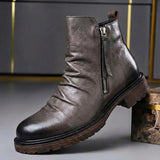 Stiefel Herren Klassisch mit Reißverschluss in Grau
