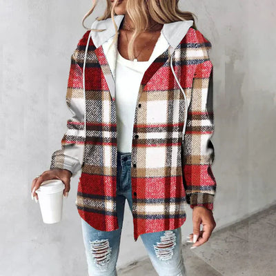 Veronica™ - Gemütliche Karo-Jacke