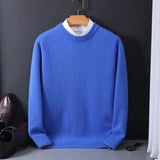 Thomas – Mühelos stilvoller Pullover mit geometrischem Muster in Blau