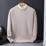 Thomas – Mühelos stilvoller Pullover mit geometrischem Muster in Khaki