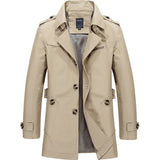 Trenchcoat Herren Klassisch mit Reverskragen in Beige
