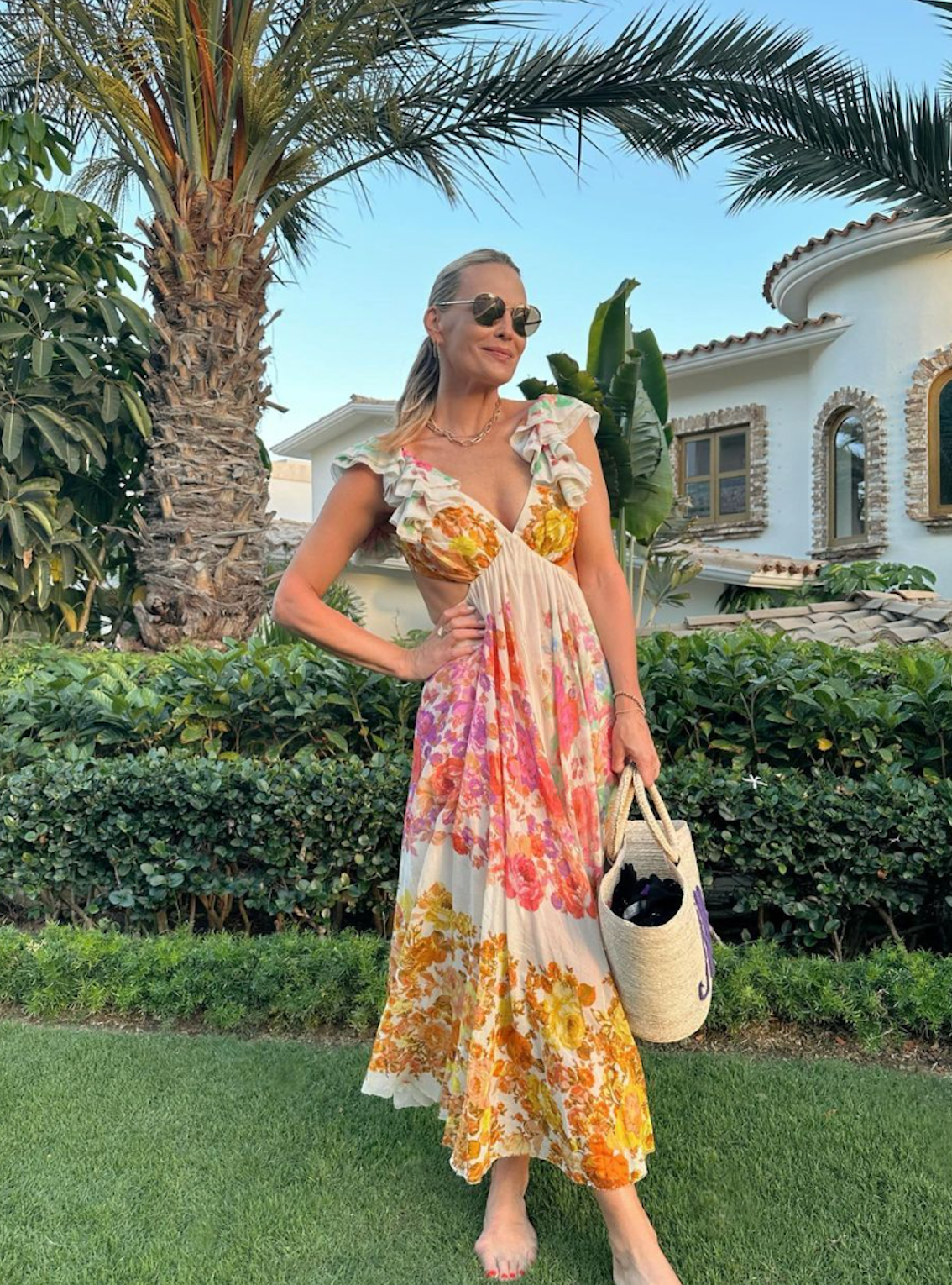Alice - Glamouröses Blumen-Maxikleid für besondere Anlässe