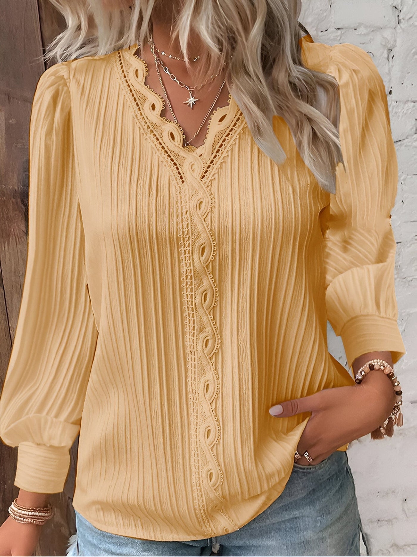 Morwenna® | Bluse mit V-Ausschnitt