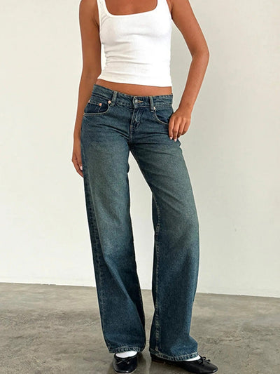 Bella | Niedrig sitzende Baggy Mom Jeans