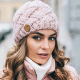 Warme Mütze Damen in Rosa