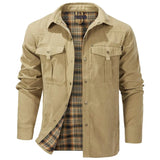 Warme Outdoorjacke Herren in Khaki
