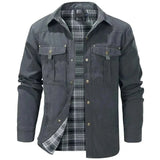Warme Outdoorjacke Herren in Grau