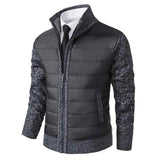 Warme Winterjacke Herren in Dunkelgrau