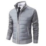 Warme Winterjacke Herren in Grau