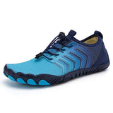 Wasserschuhe Herren mit Schnellverschluss und Profilsohle in Blau