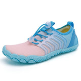Wasserschuhe Herren mit Schnellverschluss und Profilsohle in Hellblau