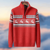 Weihnacht Strickpullover in Rot
