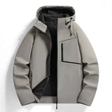 Windbreaker Gefüttert Herren in Grau