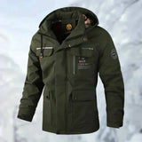 Winterjacke Herren mit Kapuze und Taschen in Grün