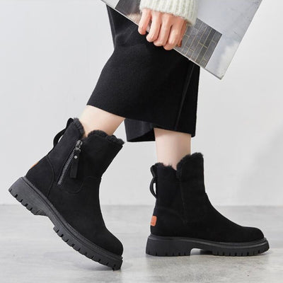 Juris - Warme Winterstiefel aus Baumwolle mit Fleecefutter