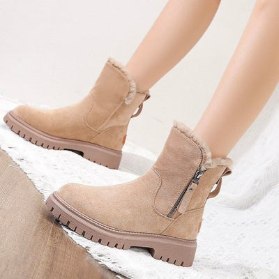 Juris - Warme Winterstiefel aus Baumwolle mit Fleecefutter