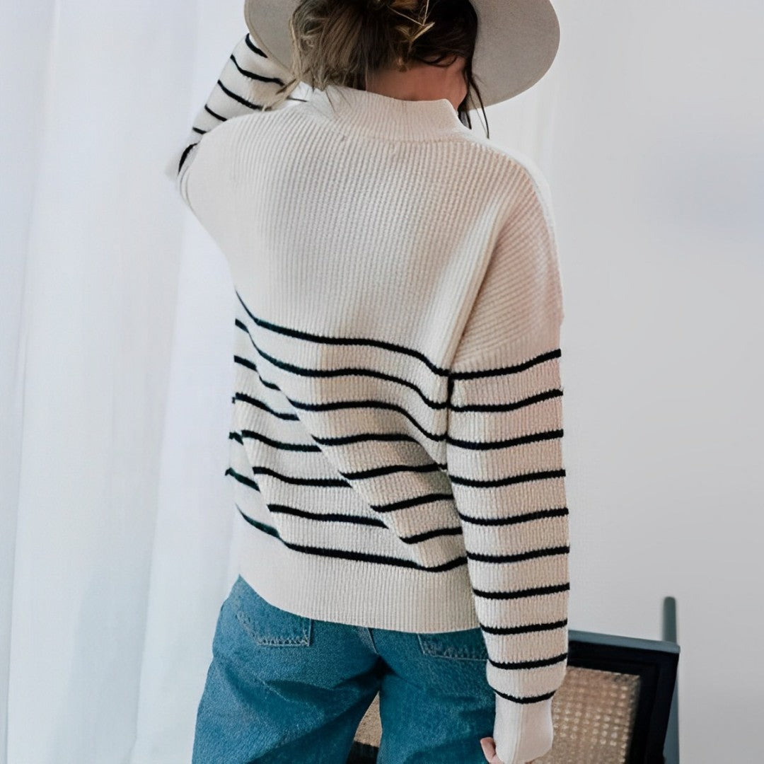 Federica - Pullover mit Reißverschluss-Detail