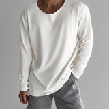 Loik - Lässiges und luftiges Sweatshirt für Herren in Weiß