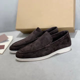 Gerhard | Herren Wildleder Loafer Schick Komfort Elegant in Kaffee