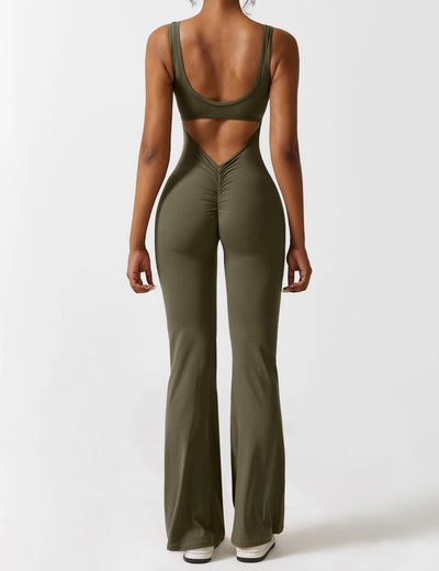 Sienna | Rückenfreier Flare-Jumpsuit