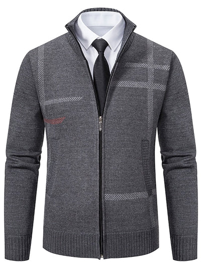 Miodrag - Herren Zipper-Pullover Baumwolle