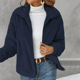 OLYMPIA - Fleecejacke in Marineblau