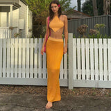 Zweiteiler Set Rock Top in Orange